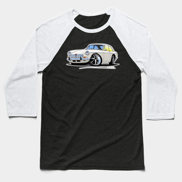 MGB GT White Baseball T-Shirt by y30man5